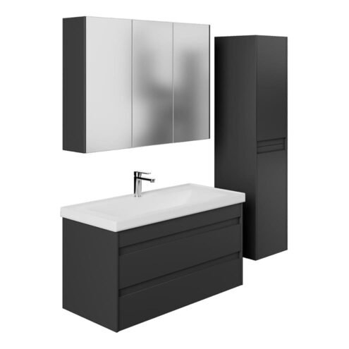 Karen Lara 100 cm Banyo Dolabı