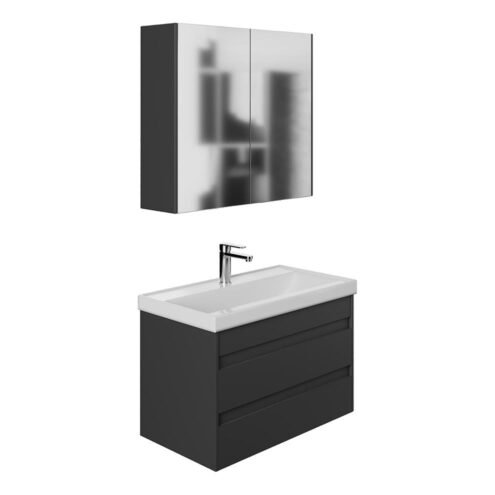 Karen Lara 80 cm Banyo Dolabı