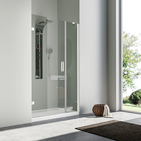 Pakduş Karizma 120 cm 2 Duvar Arası 1 Sabit 1 Açılır Parlak Eloksal Duşakabin