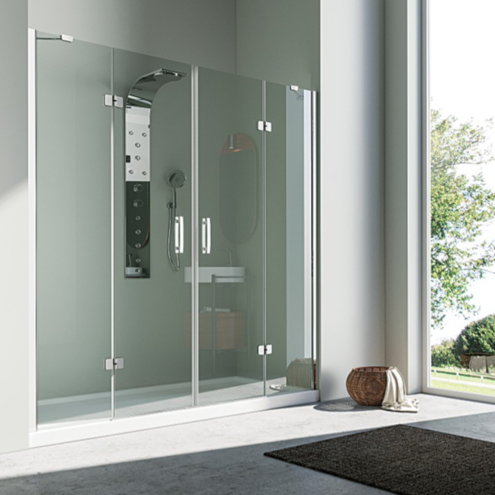 Pakduş Karizma 2 Duvar Arası 2 Sabit 2 Açılır Dikdörtgen Duşakabin