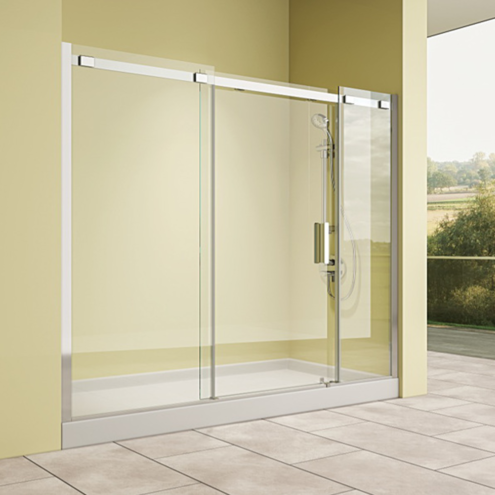 Pakduş Matrix İki Duvar Arası 2 Sabit 1 Açılır Duşakabin