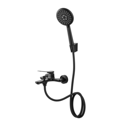 Orka Moderna Siyah El Duşlu Banyo Bataryası