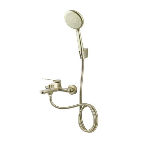 Orka Moderna Fırça Altın El Duşlu Banyo Bataryası