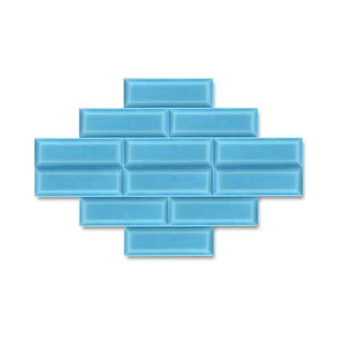 Dekozen Metro 7x21 cm Turkuaz Çatlak Sırlı El Yapımı Seramik