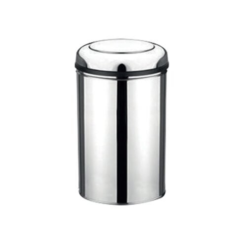 MaxiFlow 8 Litre 430 Kalite Krom Pratik Kapak Çöp Kovası