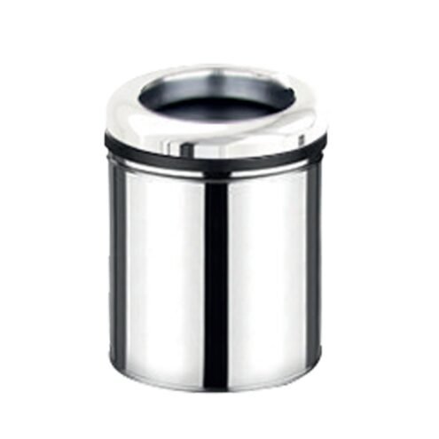 MaxiFlow 8 Litre 430 Kalite Krom Pratik Çemberli Çöp Kovası