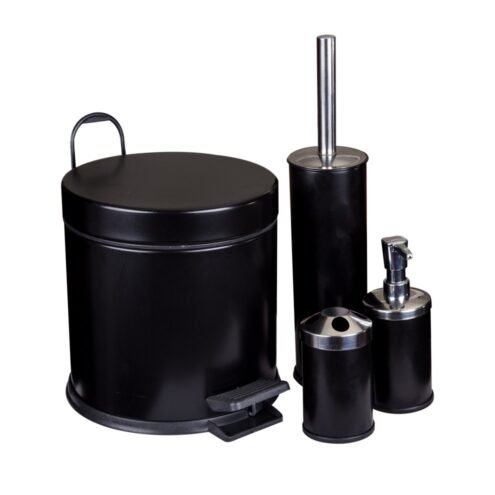 MaxiFlow Siyah Dörtlü Banyo Seti