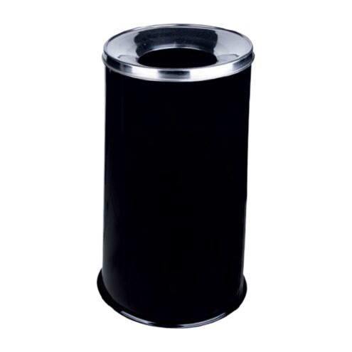 MaxiFlow Siyah Düz Kapak Çöp Kovası