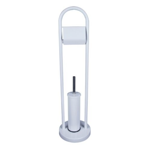 MaxiFlow Beyaz Kağıtlıklı Tuvalet Fırça Seti