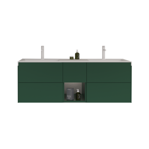 Orka Milano 140 cm Çift Gözlü Lavabo Alt Dolabı