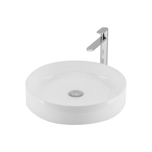 Newarc Mittes 44 cm Mat Beyaz Tezgah Üstü Lavabo