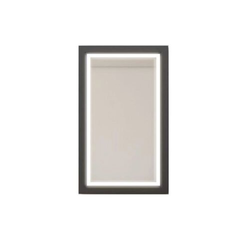 Nplus Murano 65 cm Siyah Ledli Ayna