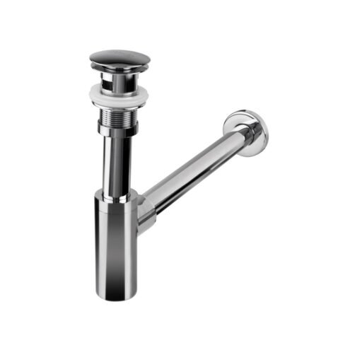 Newarc Corner Pop Up Krom Lavabo Sifonu Taşma Delikli