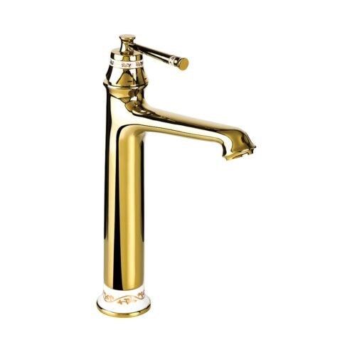Newarc Pera Yüksek Tip Altın Lavabo Bataryası