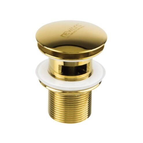 Newarc Taşma Delikli Pop Up Altın Lavabo Sifonu