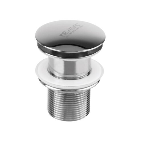 Newarc Taşma Deliksiz Pop Up Krom Lavabo Sifonu