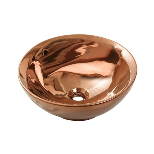 Newarc Newart 44 cm Parlak Bakır Çanak Lavabo