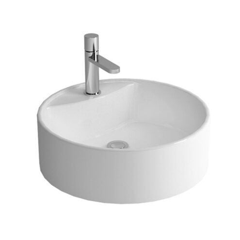 Newarc Newart 49 cm Beyaz Oval Tezgah Üstü Lavabo