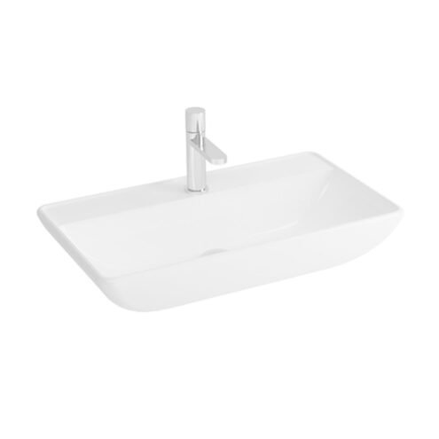 Newarc Domino 70 cm Beyaz Tezgah Üstü Lavabo