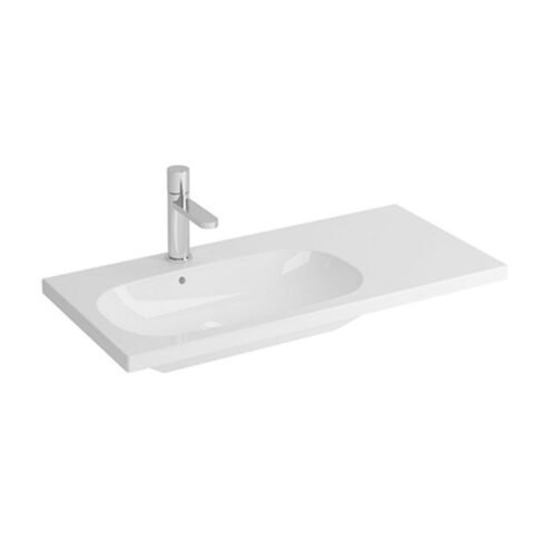 Newarc River Slim 80 cm Beyaz Etajerli Lavabo