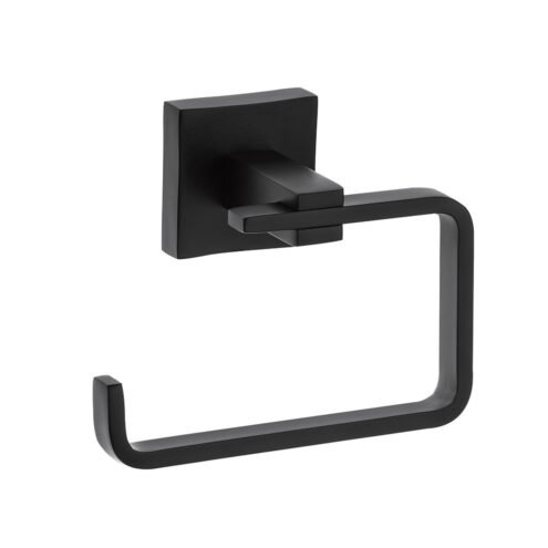 Orka Flora Siyah Halka Havluluk