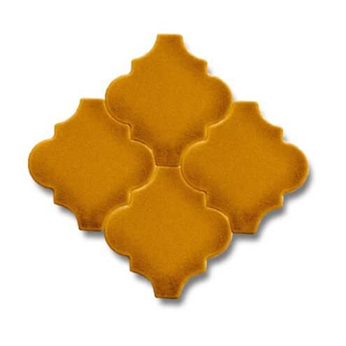 Dekozen Ottoman Düz 12x12 cm Tarçın Çatlak Sırlı El Yapımı Seramik