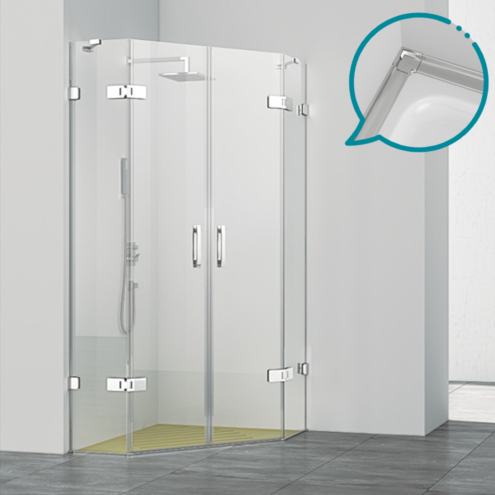 Pakduş Pirat 2 Sabit 2 Açılır Kapı Duşakabin