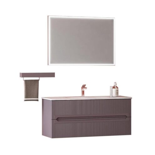 Damla Prado 100 cm Banyo Dolabı Takımı