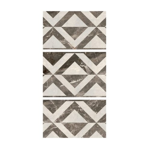 QUA 60x120 cm Crown Dekor Fon Full Lappato 1. Sınıf Granit