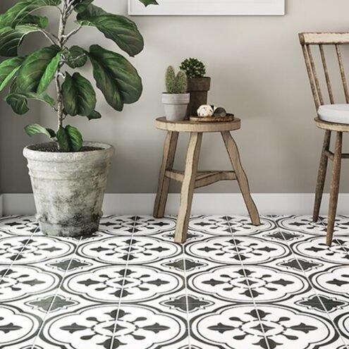 Yurtbay Seramik Fiona Beyaz 20x20 cm Mat Yer ve Duvar Karosu