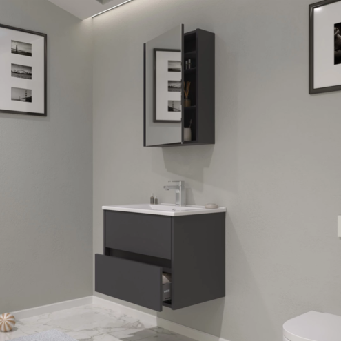 Orka Side 65 cm Çekmeceli Banyo Dolabı