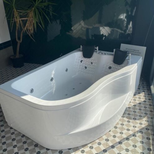 Shower Marjinal 120x180 Basamaklı Hidromasajlı Küvet (Outlet)