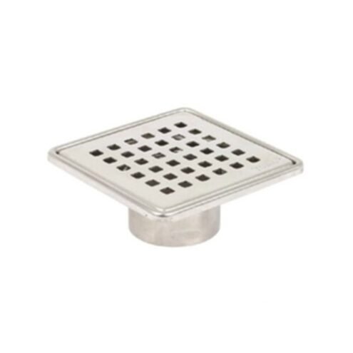 Sukar Line 9 10x10 cm Kare Izgaralı Krom Yer Süzgeci