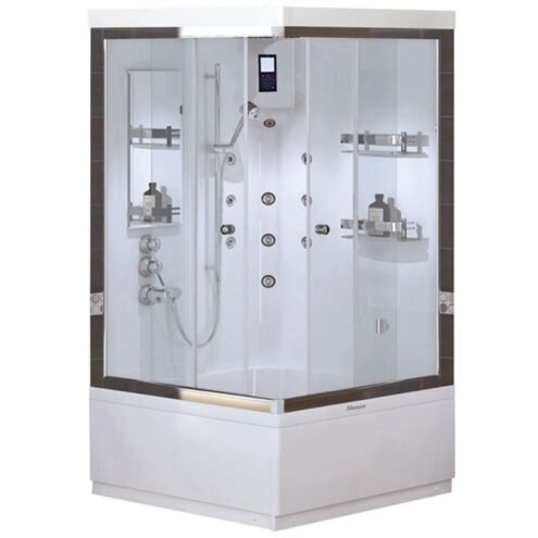 Shower Malin 90x90 cm Kare Mini Küvet Üzeri Kompakt Sistem