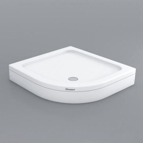 Shower Slender Oval Düz Zemin Duş Teknesi