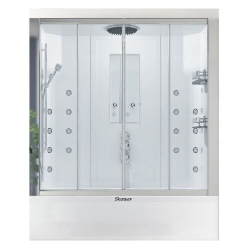 Shower Surf 190x80 cm Dikdörtgen Mini Küvet Üzeri İki Duvar Arası Kompakt Sistem