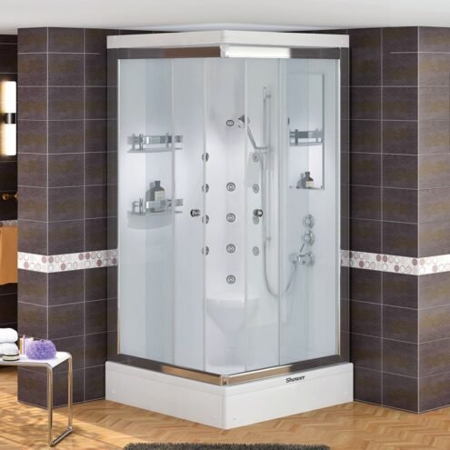 Shower Lidya 80x80 cm Kare Tekne Üzeri Kompakt Sistem