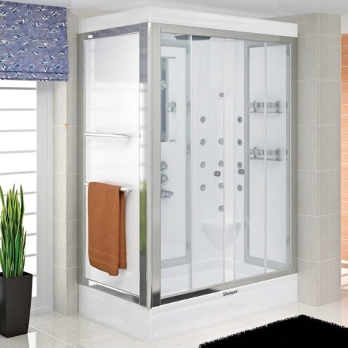 Shower Flora 180x75 cm Askı Aparatlı Tekne Üzeri Kompakt Sistem