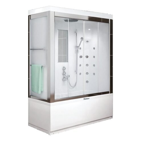 Shower Dithana 130x70 cm Askı Aparatlı Küvet Üzeri Kompakt Sistem