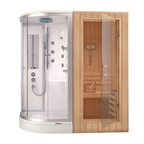 Shower Rosalie 230x100 cm Oval Tekne Üzeri Kompakt Sauna