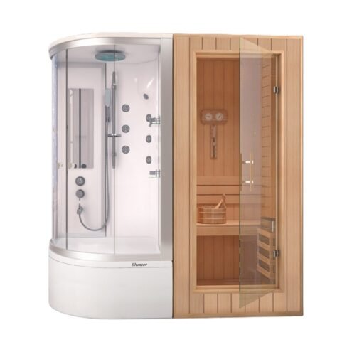 Shower Zafira 210x110 cm Oval Küvet Üzeri Kompakt Sauna