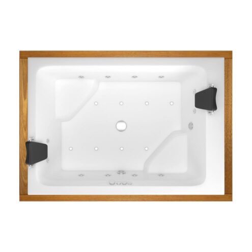 Shower Zeus Plus 210x150 cm İreko Ahşap Panelli Oturmalı Özel Küvet