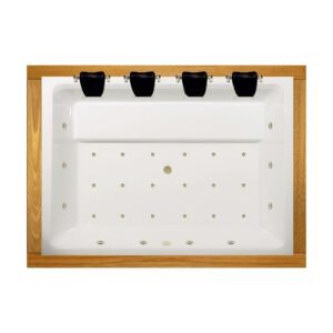 Shower Optimum 220x180 cm Spa Düz Oturmalı Küvet