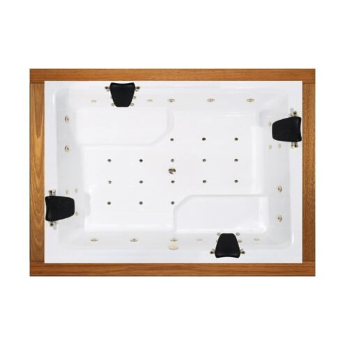 Shower Optimum 230x190 cm İreko Ahşap Panelli Spa Yarı Oturmalı Küvet