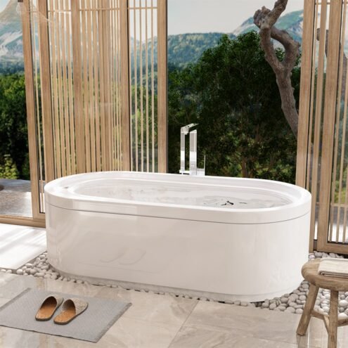 Shower Grand 200x100 cm Taşmalı Elips Özel Küvet