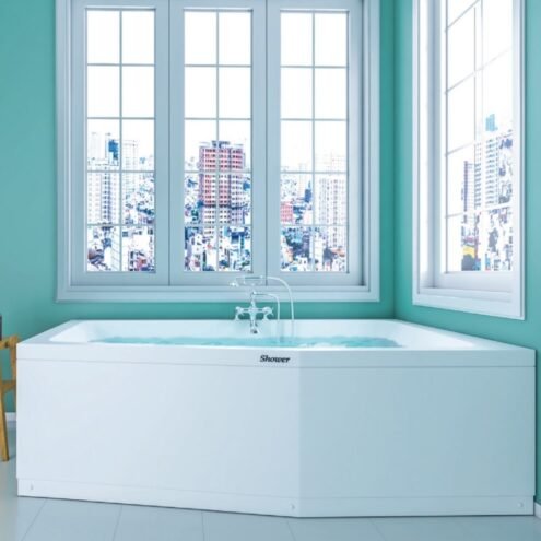 Shower Pentamega 190x130 Beşgen Özel Küvet