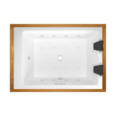 Shower Hera Plus 210x160 cm İreko Ahşap Panelli Düz Özel Küvet