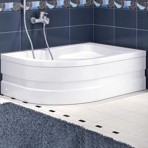 Shower Ferisya Oturmalı Asimetrik Mini Küvet