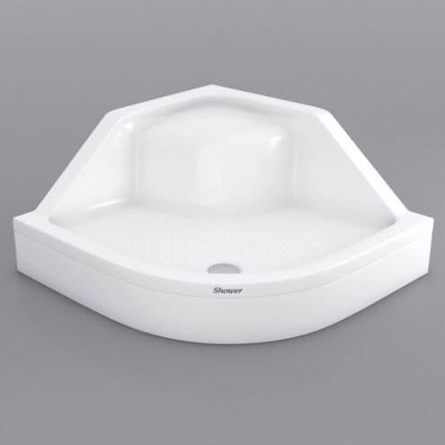 Shower Milet 100x100 cm Oturmalı Oval Duş Teknesi