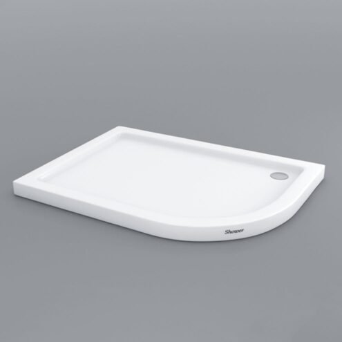Shower Allison 150x90 cm Flat Asimetrik Duş Teknesi
